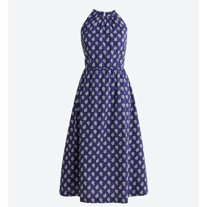 NWT J. Crew Halter Midi Dress Size 16 Tall MRSP $128